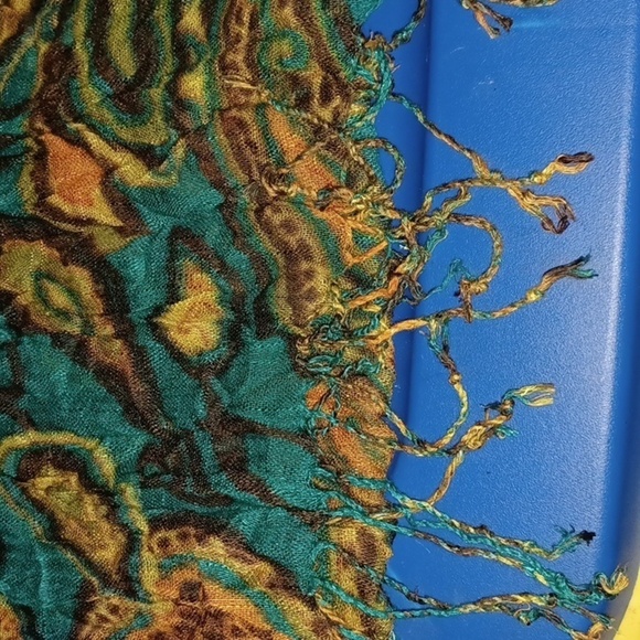 Long Beautiful Multi Color Scarf/Wrap - Picture 4 of 8